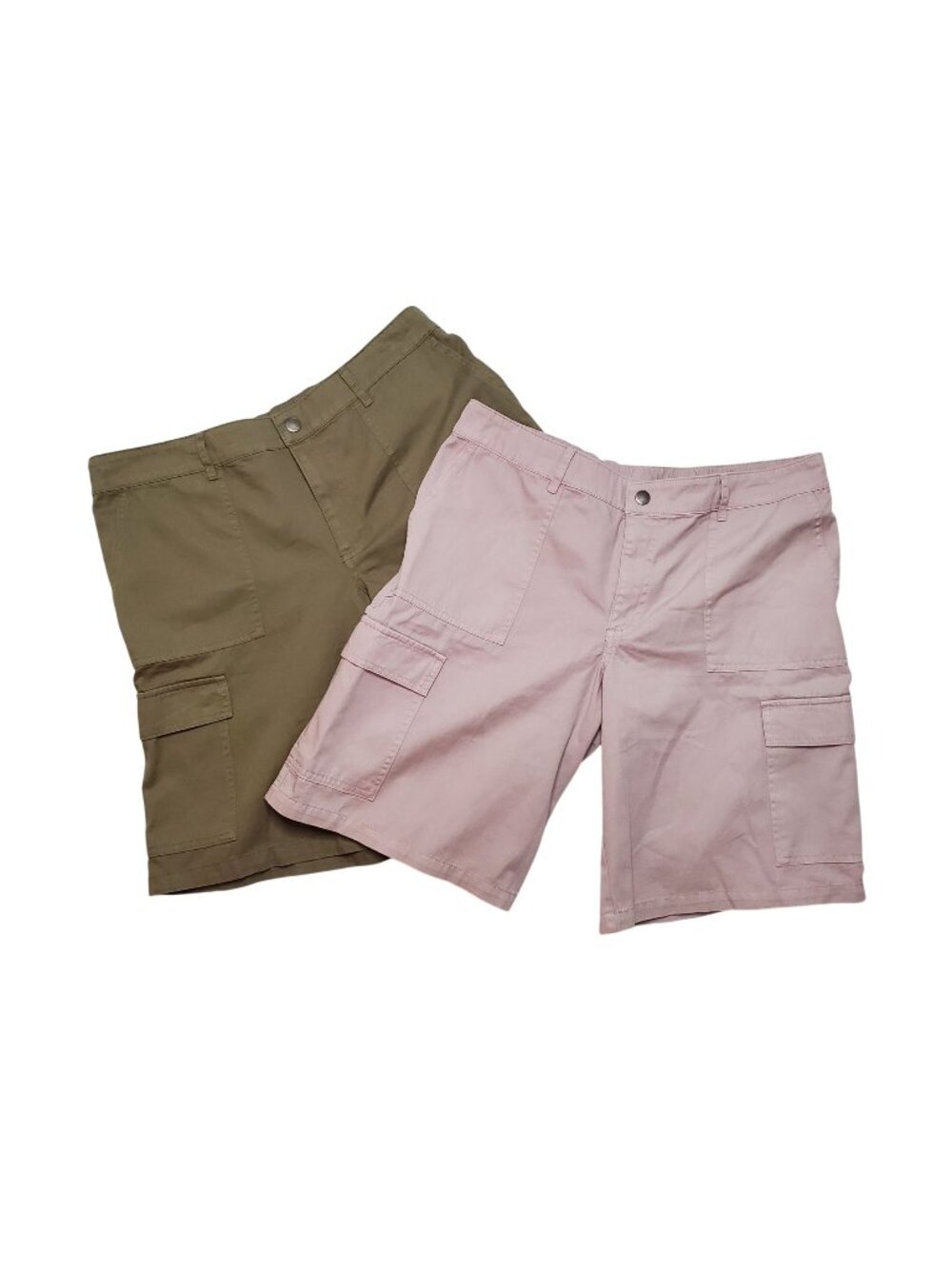 Wild Fable Women's Cargo Shorts Bundle Of 2 Tan & Olive Green Size XXL